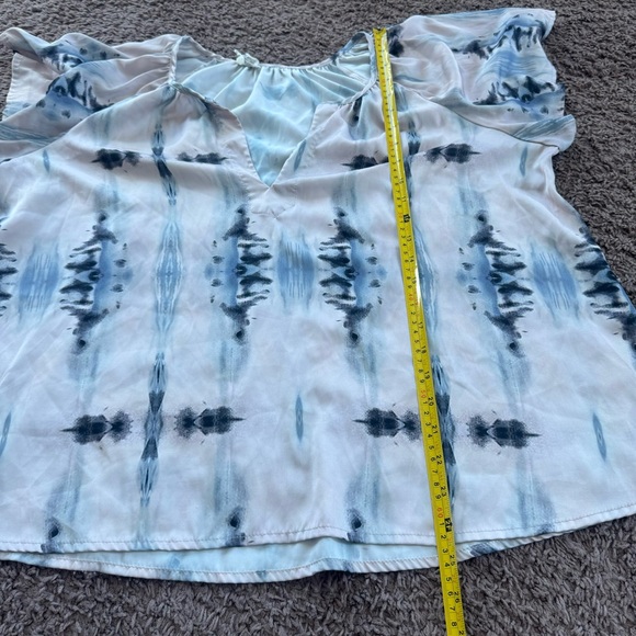 Anthropologie Lilka Watercolor Dreams Satin Sleep Top Size XL - Picture 7 of 11